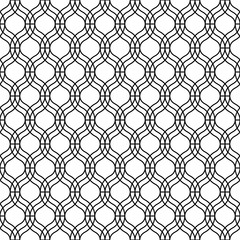 Seamless geometric vector pattern in oriental style