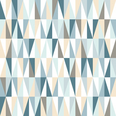 Multicolored triangles, seamless abstract vector pattern