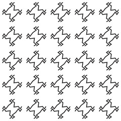Black and white minimalistic seamless vector pattern