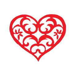 Vector heart logo