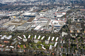 The north of Germany and Hamburg from above