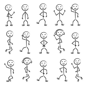 Stick Figure in different poses