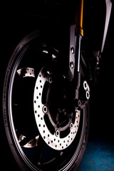 motorcycle wheel - 140687415