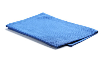 Folded napkin on white background