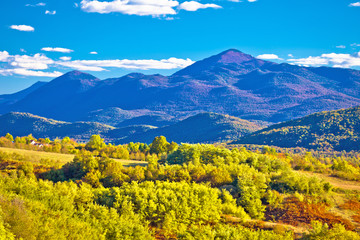 Fototapeta na wymiar Idyllic landscape near Plitvice lakes