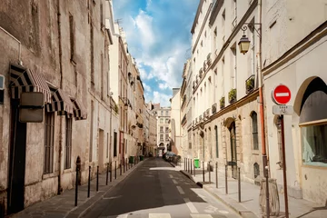 Fototapete Rund Street in Paris © adisa