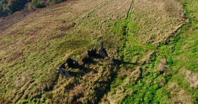 Hillside cottage ruin