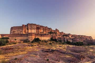 Cercles muraux Travaux détablissement November 05, 2014: The Mehrangarh fort in Jodhpur, India