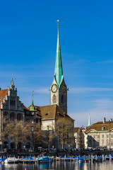 Architectural details, old center of Zurich
