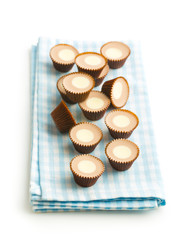 Sweet chocolate pralines.