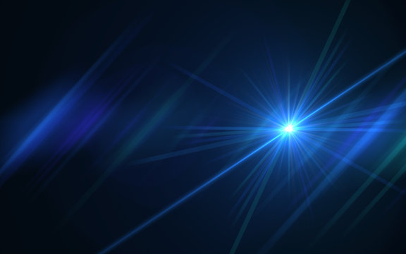 Modern lens flare blue background streak rays (super high resolution)