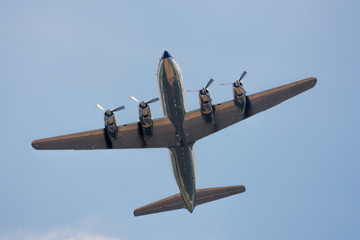 Classic airliner flyover