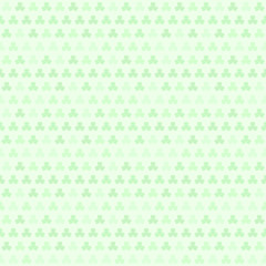 Green shamrock pattern. Seamless vector