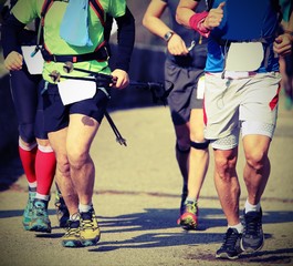 foot race with runners committed to win