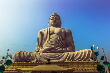 Fototapeta premium October 30, 2014: The Great Buddha statue in Bodhgaya, India