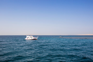 White private yacht