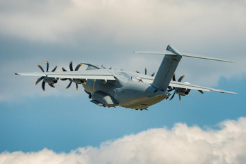Cargo aircraft taking off