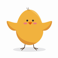 cute little chick icon vector illustration design