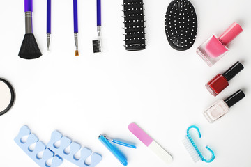 Makeup and personal care.