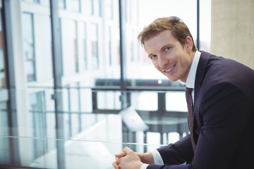 Businessman sitting in the office