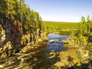 Oulanka Nationalpark, Fluss, Finnland, Nordostfinnland