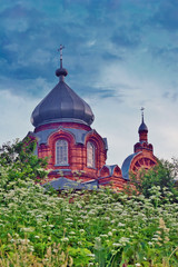 Fototapeta na wymiar Old russian church