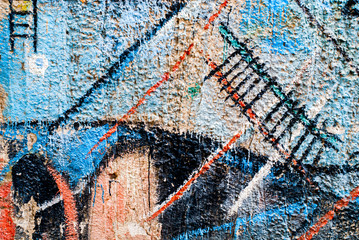 Sttreet art - old graffiti on the wall