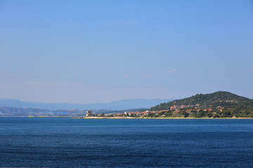 Naklejka premium island sea greece