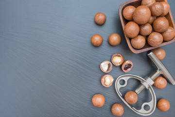 Macadamia nuts in bowl
