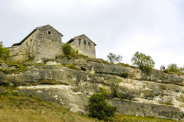 Fototapeta na wymiar Krim, Bahcisaraj, Cufut-Kale, Höhlenstadt, Ukraine