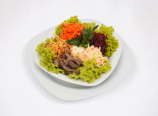 fresh salad closeup