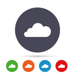 Cloud sign icon. Data storage symbol.