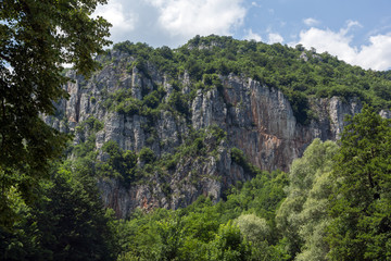 Amazing view of Jerma River Gorge in Vlaska Mountain, Dimitrovgrad region, Serbia