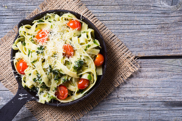 Pasta Tagliatelle with tomato