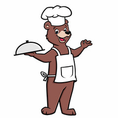Cartoon Chef Bear