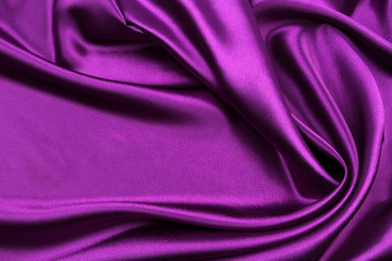 Purple silk fabric