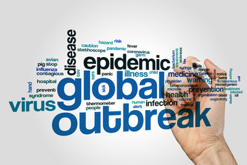 Global outbreak word cloud