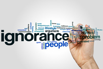 Ignorance word cloud