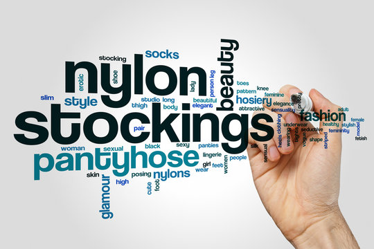 Nylon stockings word cloud