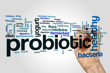 Probiotic word cloud concept