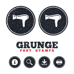 Hairdryer sign icon. Hair drying symbol.