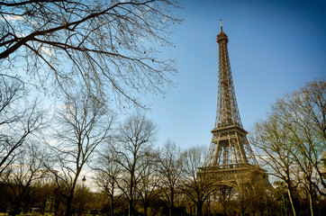 Paris Eiffel Tower vintage effect