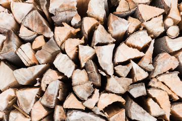 Fototapeta premium Stack of wood horizontal 