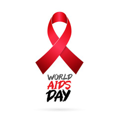 World AIDS Day. Lettering