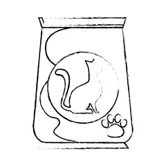 cat food bag icon vector illustration design