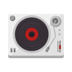 player lp old music vector illustration design