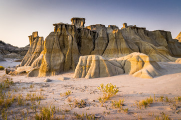 Hoodoos at sunset, Theodore Roosevelt Nat'l Park, ND © Laurens