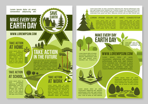 Save Planet Nature announcement Earth Day posters