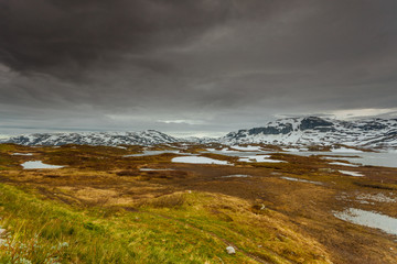 Norway scenic mountain landscape.