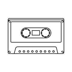 cassette old music icon vector illustration design